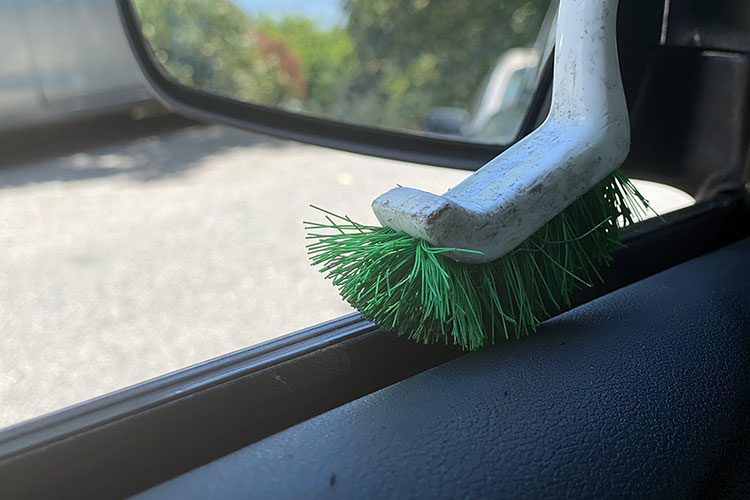 Cleaning The Green Stuff on Window Seal